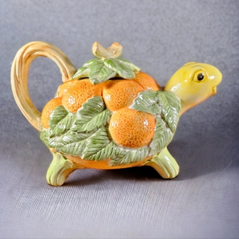 Vintage Fritz and Floyd Turtle Teapot
